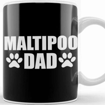 Baskı Dükkanı Maltipoo Dog Dad Gift Kupa