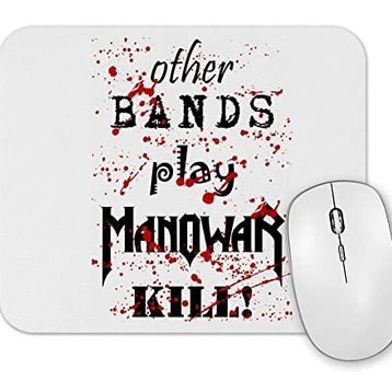 Baskı Dükkanı Manowar Kill With Power Mouse Pad