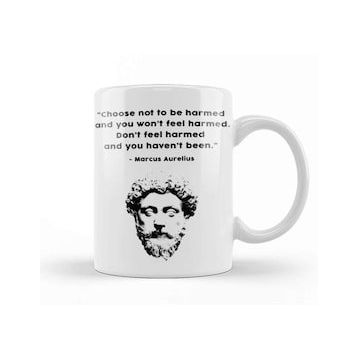 Baskı Dükkanı Marcus Aurelius Stoic Wisdom Kupa