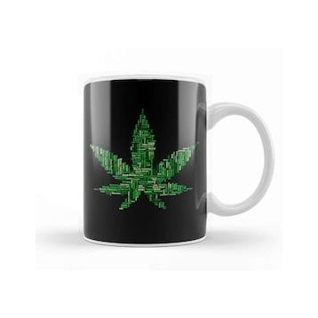 Baskı Dükkanı Marijuana High Words Kupa