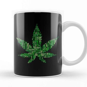Baskı Dükkanı Marijuana High Words Kupa