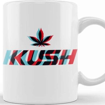 Baskı Dükkanı Marijuana Kush Hologram Kupa