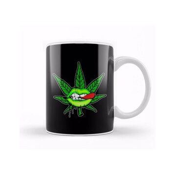 Baskı Dükkanı Marijuana Mouth Kupa