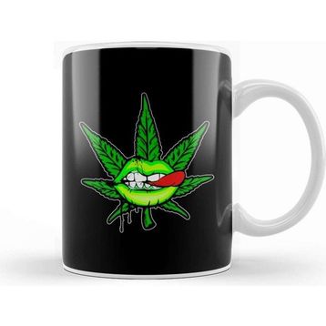 Baskı Dükkanı Marijuana Mouth Kupa