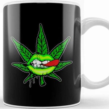 Baskı Dükkanı Marijuana Mouth Kupa