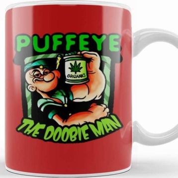 Baskı Dükkanı Marijuana Puffeye Kupa
