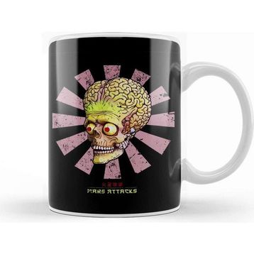 Baskı Dükkanı Mars Attacks Porselen Kupa
