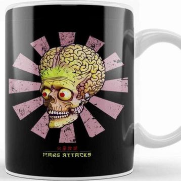 Baskı Dükkanı Mars Attacks Porselen Kupa
