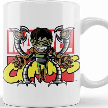 Baskı Dükkanı Marvel Comics Octopus Y Spiderman Kupa