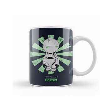 Baskı Dükkanı Marvin Paranoid Android Retro Japanese Kupa