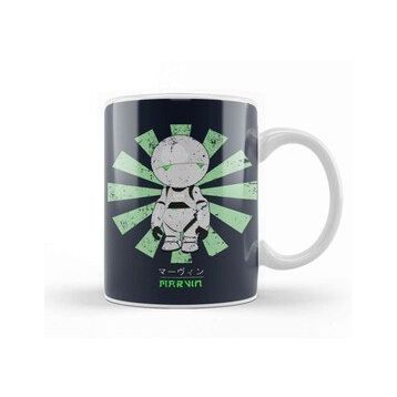 Baskı Dükkanı Marvin Paranoid Android Retro Japanese Kupa