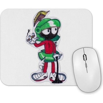 Baskı Dükkanı Marvin the Martian Smoking Mouse Pad