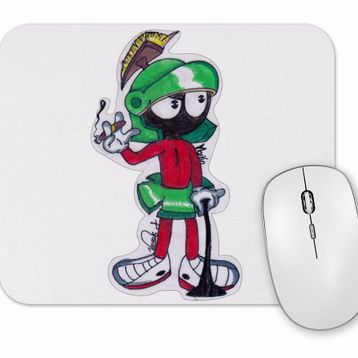 Baskı Dükkanı Marvin the Martian Smoking Mouse Pad
