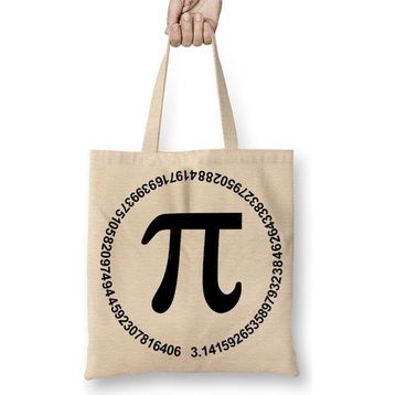 Baskı Dükkanı Matematik Daire Pi Sayısı Bez Çanta