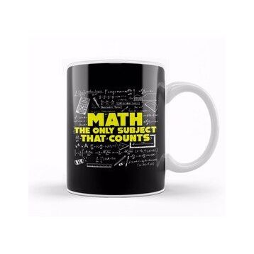 Baskı Dükkanı Math The Only Subject That Counts Funny Pun Kupa