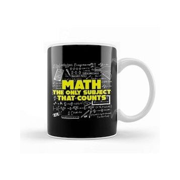 Baskı Dükkanı Math The Only Subject That Counts Funny Pun Kupa