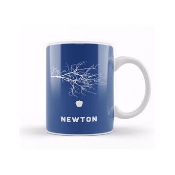 Baskı Dükkanı Maths and Science Isaac Newton Apple Tree Kupa