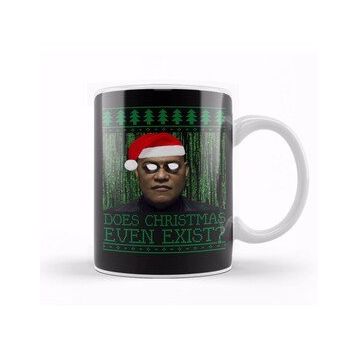 Baskı Dükkanı Matrix Morpheus Christmas Knit Kupa