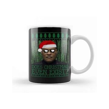 Baskı Dükkanı Matrix Morpheus Christmas Knit Kupa