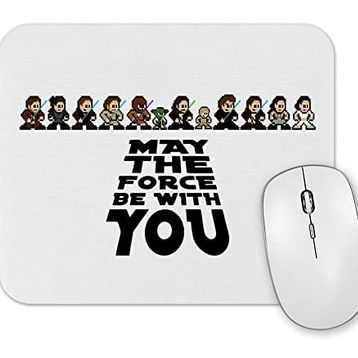 Baskı Dükkanı May the Force Be With You 8 Bits Mouse Pad