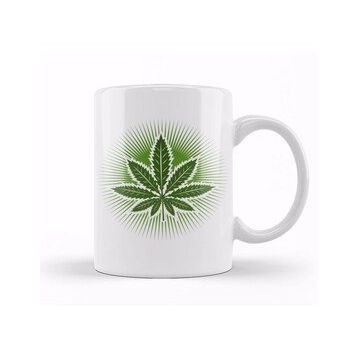 Baskı Dükkanı Medical Marijuana Leaf Kupa