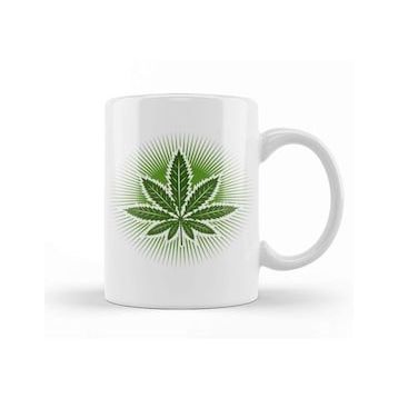 Baskı Dükkanı Medical Marijuana Leaf Kupa