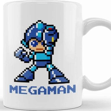 Baskı Dükkanı Mega Man Pixel Character Kupa