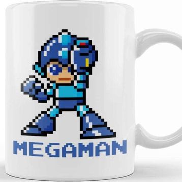 Baskı Dükkanı Mega Man Pixel Character Kupa