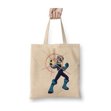 Baskı Dükkanı Megaman Anime Bez Çanta