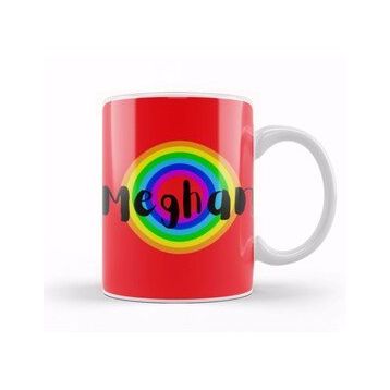 Baskı Dükkanı Meghan, Duchess of Sussex Retro Rainbow Style Kupa