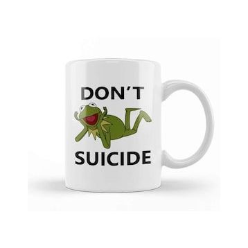 Baskı Dükkanı Meme Don't Kermit Suicide Kupa