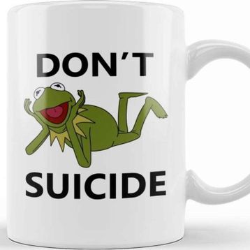 Baskı Dükkanı Meme Don't Kermit Suicide Kupa
