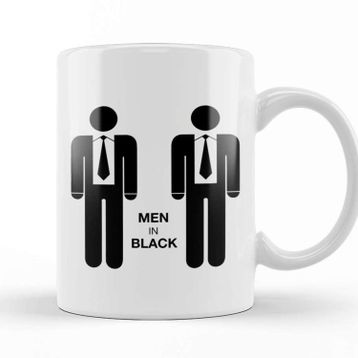 Baskı Dükkanı Men In Black Minimal Kupa