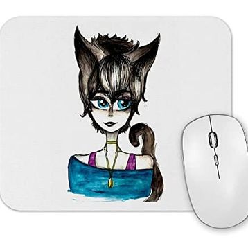 Baskı Dükkanı Menina Gata Mouse Pad