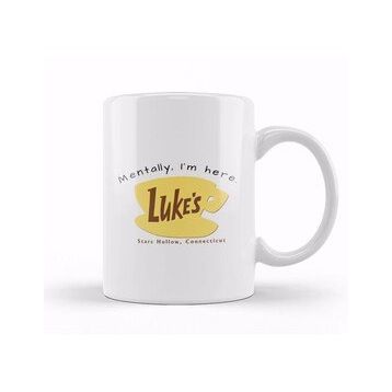 Baskı Dükkanı Mentally I'm Here Lukes Diner Kupa