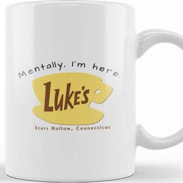Baskı Dükkanı Mentally I'm Here Lukes Diner Kupa
