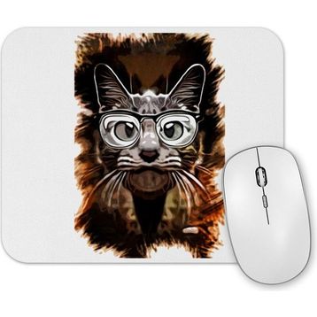 Baskı Dükkanı Meraklı Kedi Cat Mouse Pad