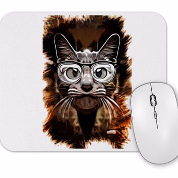 Baskı Dükkanı Meraklı Kedi Cat Mouse Pad