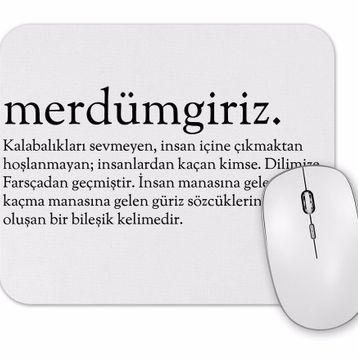 Baskı Dükkanı Merdümgiriz Kelime Mouse Pad