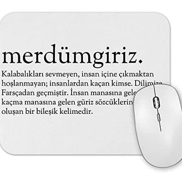 Baskı Dükkanı Merdümgiriz Kelime Mouse Pad