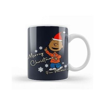 Baskı Dükkanı Merry Christmas From Franklin Peanuts Kupa