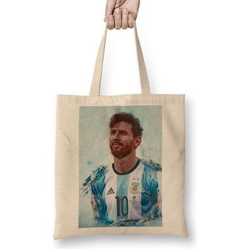 Baskı Dükkanı Messi Argentina Bez Çanta