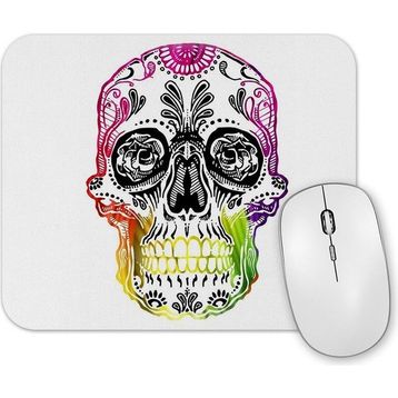 Baskı Dükkanı Mexicana Psicodelica Skull Mouse Pad