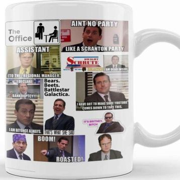 Baskı Dükkanı Michael Scott Collage The Office Kupa