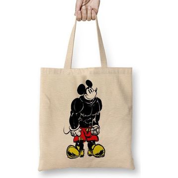 Baskı Dükkanı Mickey Fitness Bez Çanta