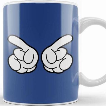 Baskı Dükkanı Mickey Mouse Hands Conducting Kupa