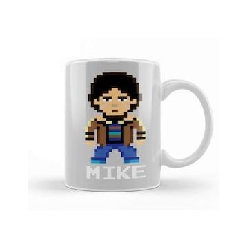 Baskı Dükkanı Mike Wheeler Stranger Things Pixel Character Kupa