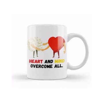 Baskı Dükkanı Mind Heart And Mind Overcome All Kupa