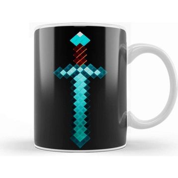 Baskı Dükkanı Minecraft Diamond Sword Kupa