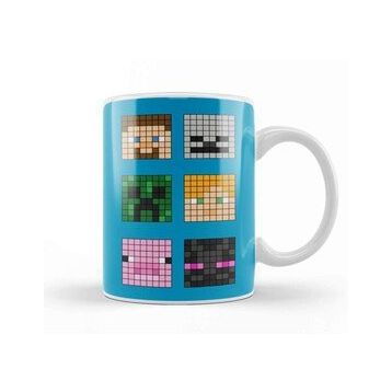 Baskı Dükkanı Minecraft Famous Characters Kupa